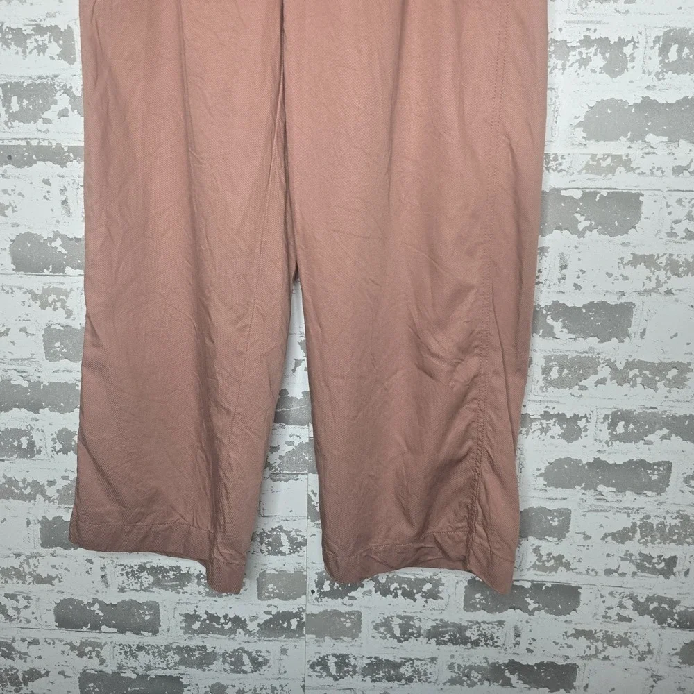 Madewell Pants Womens 4 The‎ Neale Straight Wide Leg Pant Drapeweave Dried Rose